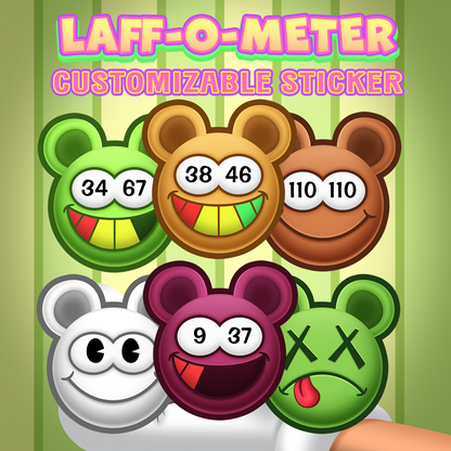 Bear Laff-O-Meter Stickers