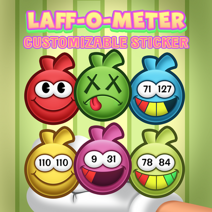 Duck Laff-O-Meter Stickers