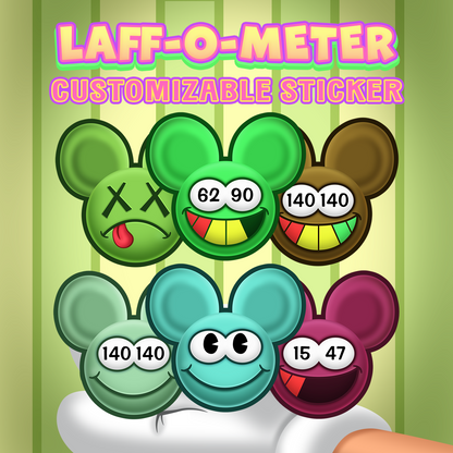 Mouse Laff-O-Meter Stickers