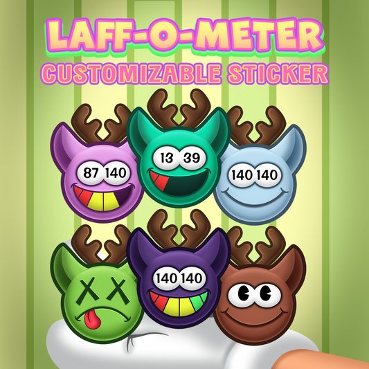 Deer Laff-O-Meter Stickers