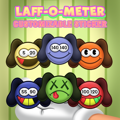 Dog Laff-O-Meter Stickers